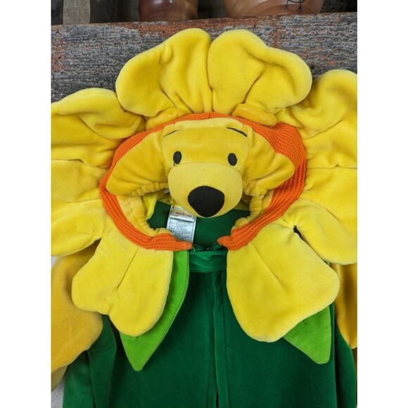 DISNEY STORE Winnie the Pooh Peapod Sunflower Costume 0-3 Months Plush Soft - Picture 2 of 9